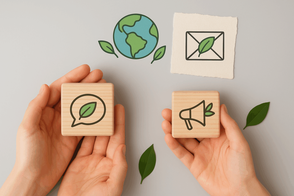 cuadrados iconos sostenibles