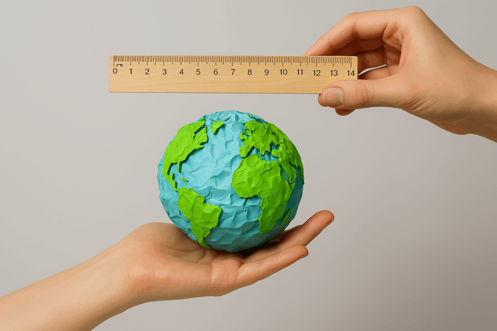 sujetar tierra regla